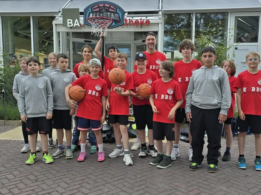 Jugend-Basketballgruppe des TuS Graf Kobbo